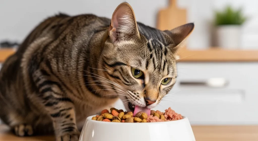 食べている猫
